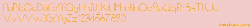 ChempakaRantingOutline Font – Orange Fonts on Pink Background