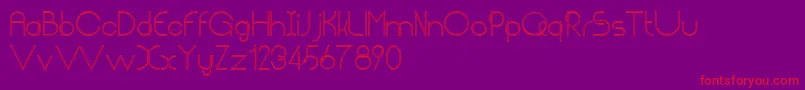 ChempakaRantingOutline Font – Red Fonts on Purple Background