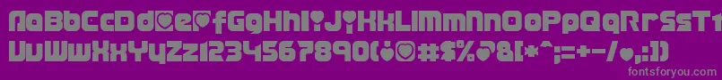 TransmaidensNormal Font – Gray Fonts on Purple Background