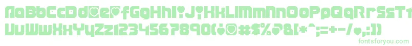 TransmaidensNormal Font – Green Fonts on White Background