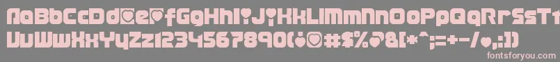 TransmaidensNormal Font – Pink Fonts on Gray Background