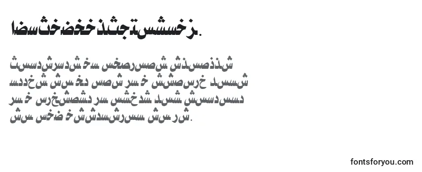 Обзор шрифта AymTaybahSUNormal.