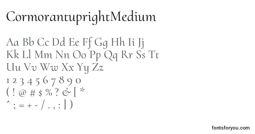 Schriftart CormorantuprightMedium – Alphabet, Zahlen, spezielle Symbole