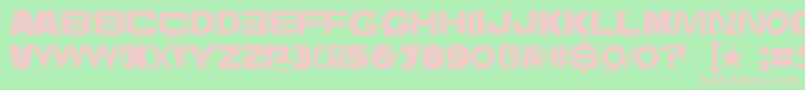 VuosiVuodelta Font – Pink Fonts on Green Background