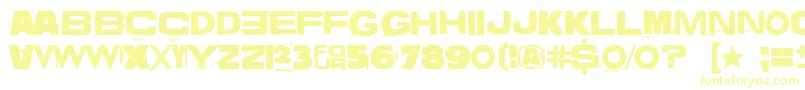 VuosiVuodelta Font – Yellow Fonts on White Background