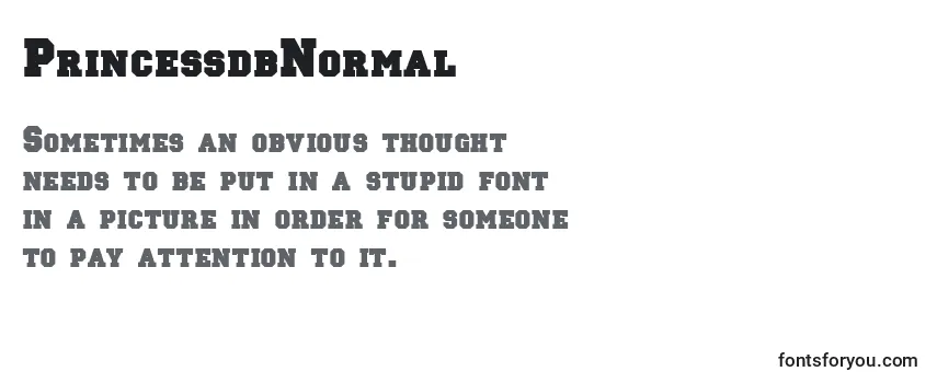 Review of the PrincessdbNormal Font