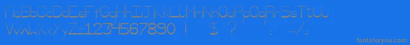 Nisaba-Schriftart – Graue Schriften auf blauem Hintergrund