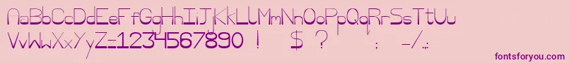 Nisaba Font – Purple Fonts on Pink Background