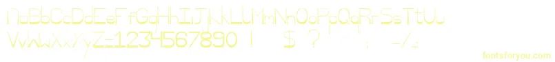 Nisaba Font – Yellow Fonts on White Background