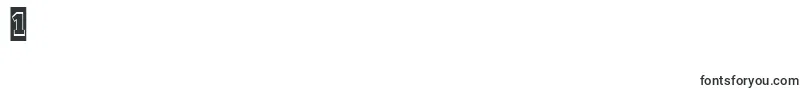 Шрифт Cityno7 – шрифты цифры 1
