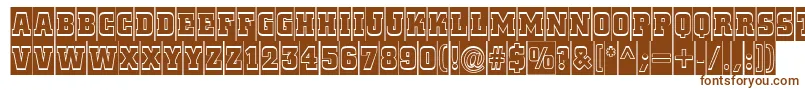 Cityno7 Font – Brown Fonts on White Background