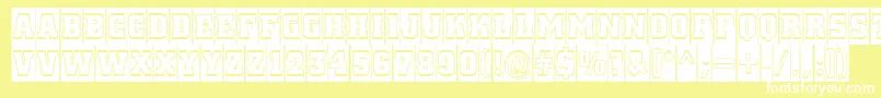 Cityno7 Font – White Fonts on Yellow Background