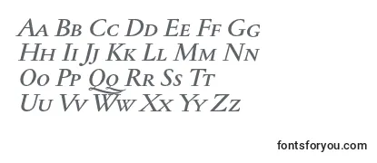 Обзор шрифта JannontextmedscItalic