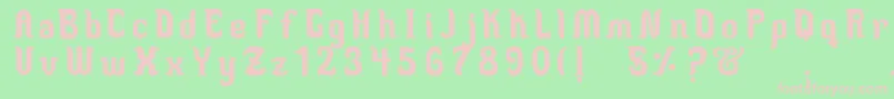 MedusaScript Font – Pink Fonts on Green Background