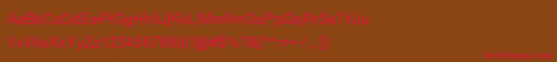 CordiaNewBold Font – Red Fonts on Brown Background