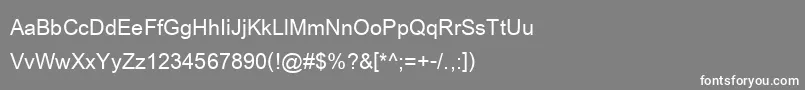 CordiaNewBold Font – White Fonts on Gray Background