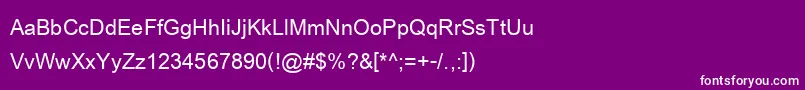 CordiaNewBold Font – White Fonts on Purple Background