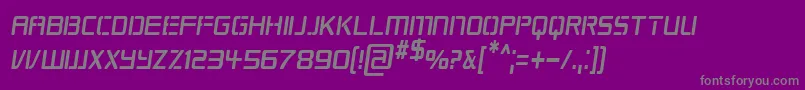 RepublikapsCndItalic Font – Gray Fonts on Purple Background