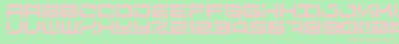 DigitalDesolationPlus Font – Pink Fonts on Green Background