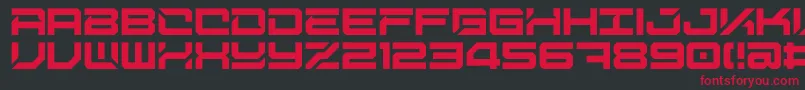 DigitalDesolationPlus Font – Red Fonts on Black Background