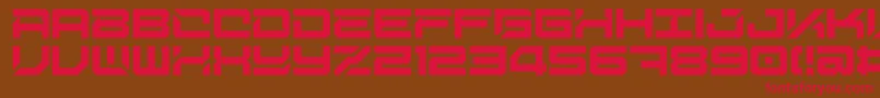 DigitalDesolationPlus Font – Red Fonts on Brown Background