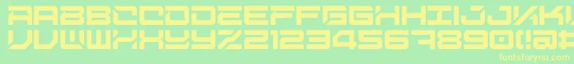 Weitere Informationen zur DigitalDesolationPlus-Schriftart DigitalDesolationPlus-Schriftart – Gelbe Schriften auf grünem Hintergrund