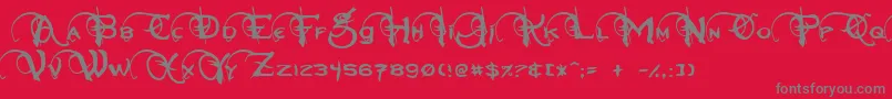 More about Neverwinter Font Neverwinter Font – Gray Fonts on Red Background