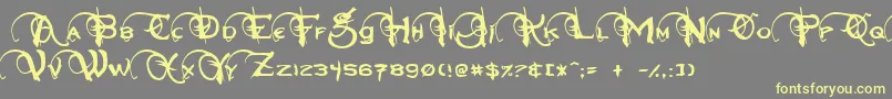 More about Neverwinter Font Neverwinter Font – Yellow Fonts on Gray Background