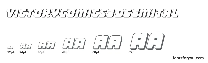 Victorycomics3Dsemital Font Sizes