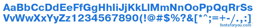 フォントPragmaticakoicttBold – 白い背景に青い文字