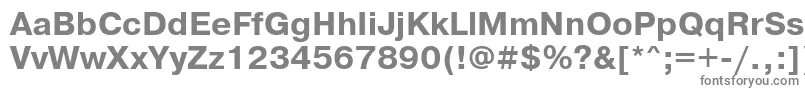 PragmaticakoicttBold-fontti – harmaat kirjasimet valkoisella taustalla