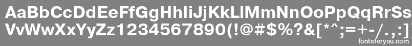 フォントPragmaticakoicttBold – 灰色の背景に白い文字