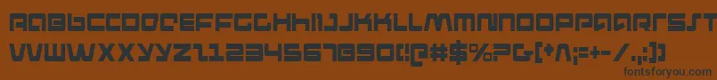 PulseRifleCondensed Font – Black Fonts on Brown Background