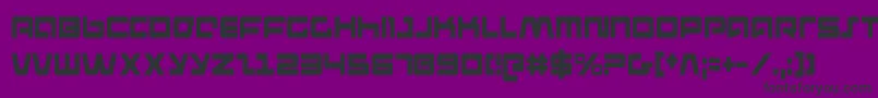 PulseRifleCondensed Font – Black Fonts on Purple Background