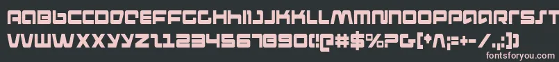 PulseRifleCondensed Font – Pink Fonts on Black Background