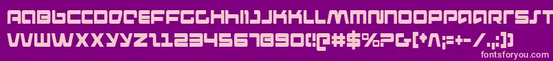 PulseRifleCondensed Font – Pink Fonts on Purple Background