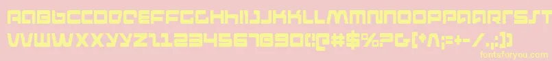 PulseRifleCondensed Font – Yellow Fonts on Pink Background