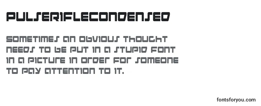 Review of the PulseRifleCondensed Font