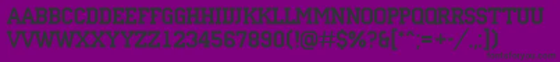 ACampus Font – Black Fonts on Purple Background