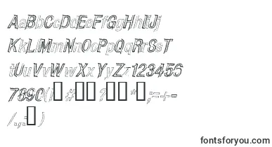CarboncilloPaloItalic font – dotted Fonts