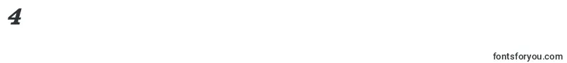 CushingitcteeheaItalic Font – Fonts for Digit 4