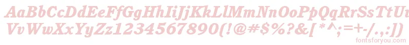 CushingitcteeheaItalic-Schriftart – Rosa Schriften