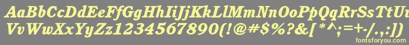 Weitere Informationen zur CushingitcteeheaItalic-Schriftart CushingitcteeheaItalic-Schriftart – Gelbe Schriften auf grauem Hintergrund