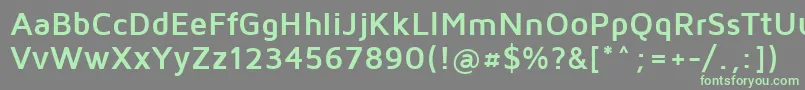 Шрифт MavenProBold – зелёные шрифты на сером фоне
