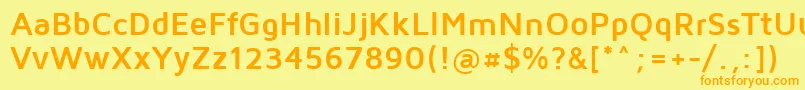 MavenProBold Font – Orange Fonts on Yellow Background