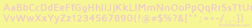 MavenProBold Font – Pink Fonts on Yellow Background