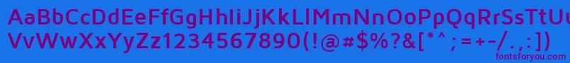 MavenProBold Font – Purple Fonts on Blue Background
