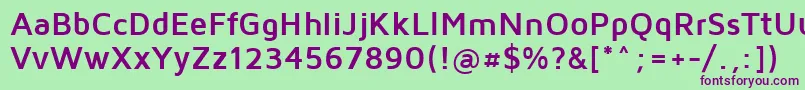MavenProBold Font – Purple Fonts on Green Background