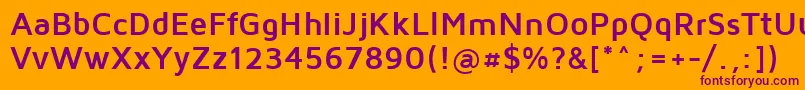MavenProBold Font – Purple Fonts on Orange Background