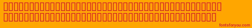 Assadsadatsh-Schriftart – Rote Schriften auf orangefarbenem Hintergrund